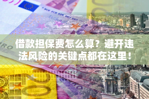 武汉借款担保费怎么算？避开违法风险的关键点都在这里！
