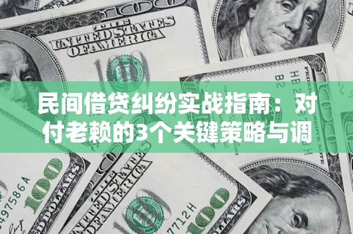 武汉民间借贷纠纷实战指南：对付老赖的3个关键策略与调解盲区解析