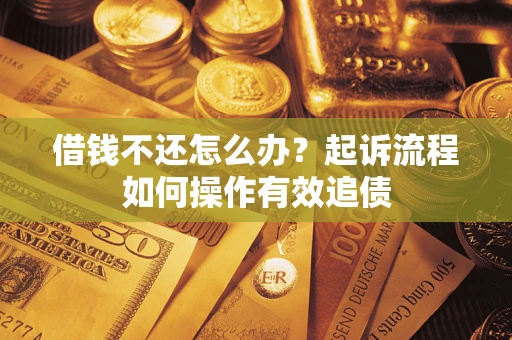 武汉借钱不还怎么办？起诉流程如何操作有效追债