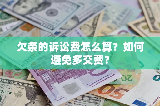 武汉欠条的诉讼费怎么算？如何避免多交费？