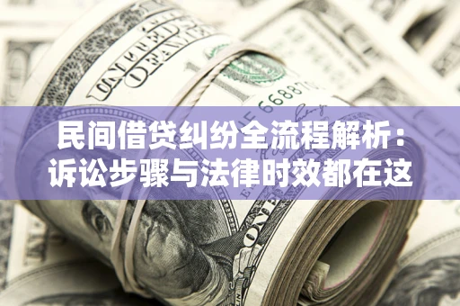 武汉民间借贷纠纷全流程解析：诉讼步骤与法律时效都在这儿了